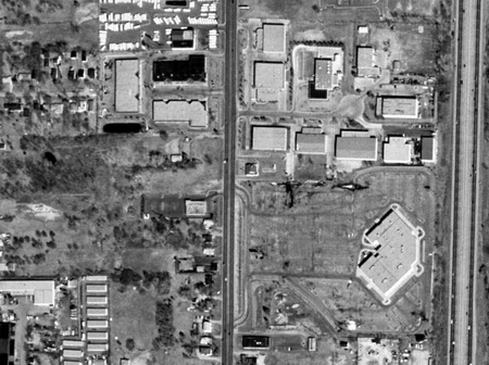 Blue Sky Drive-In Theatre - Aerial - Photo From Terraserver (newer photo)